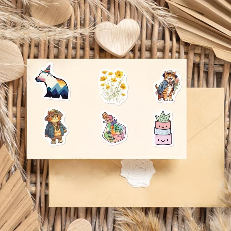 100pcs Fresh Kids Aesthetically Stickers Pack Waterproof Vinyl Stickers