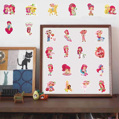50pcs Cartoon Waterproof Stickers, Water Bottle Laptop Luggage Decor