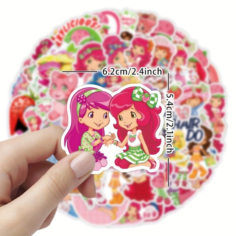 50pcs Cartoon Waterproof Stickers, Water Bottle Laptop Luggage Decor
