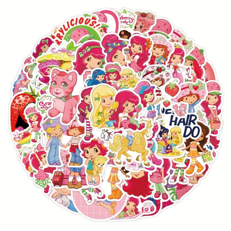 50pcs Cartoon Waterproof Stickers, Water Bottle Laptop Luggage Decor