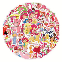50pcs Cartoon Waterproof Stickers, Water Bottle Laptop Luggage Decor