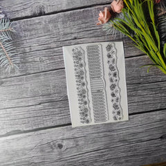 Flower Theme Stamp for DIY Hand Account Card-Making