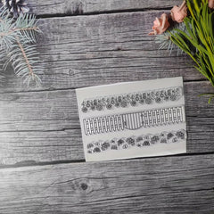 Flower Theme Stamp for DIY Hand Account Card-Making
