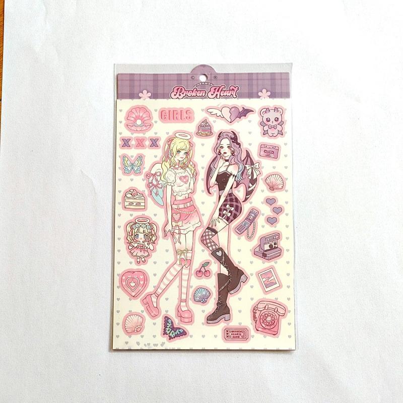 Mermaid Girl Journal Planner Stickers for Card Decoration