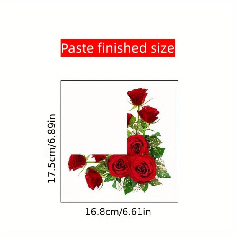 Romantic Rose Switch Stickers for Home Decoration