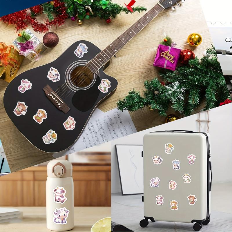 500pcs Cow Cattle Stickers Roll Vinyl Stickers