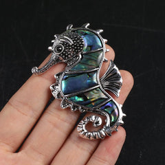 Abalone Shell Seapocampus Pendant for DIY Jewelry Making