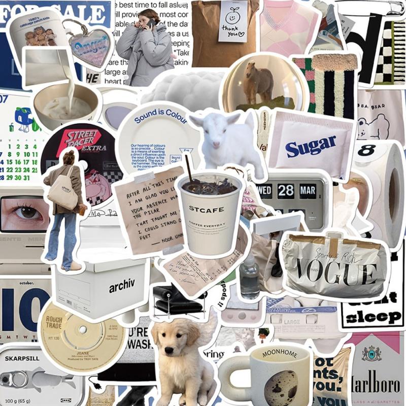 57pcs Waterproof Doodle Sticker Set for Skateboard DIY Creative Toys