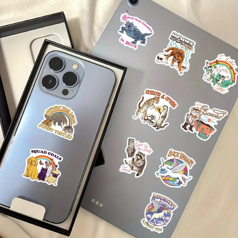 50pcs Art Literature Poster Stickers For Water Bottles Laptop Scrapbook Phone