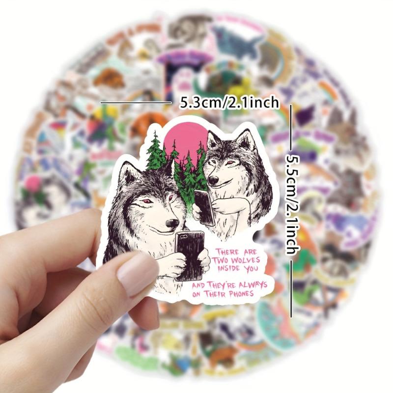 50pcs Art Literature Poster Stickers For Water Bottles Laptop Scrapbook Phone