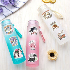 50pcs Art Literature Poster Stickers For Water Bottles Laptop Scrapbook Phone