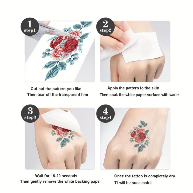 5 Independence Tattoo Stickers for Celebration