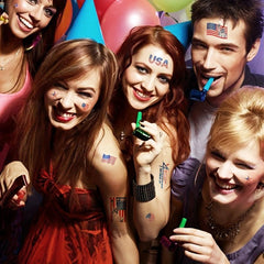 5 Independence Tattoo Stickers for Celebration