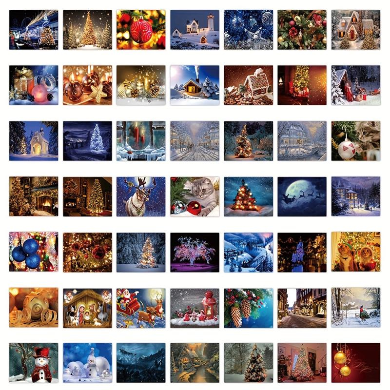 50pcs Funny Christmas Stickers for Water Bottles Decal Pack