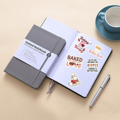 62pcs Bakery Homemade Waterproof Stickers for Laptop Bumper Skateboard