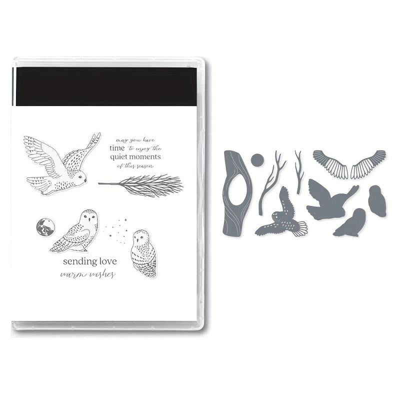 Owl Metal Cutting Dies And Stamps Stencils DIY Scrapbook Photo Album Paper Card