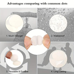 500 Pairs Hook Coin Self Adhesive Set DIY Crafts Office Classroom