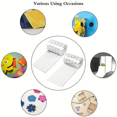 500 Pairs Hook Coin Self Adhesive Set DIY Crafts Office Classroom