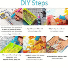 5D DIY Cartoon Comic Diamond Painting Set 29 97 39 88 Cm