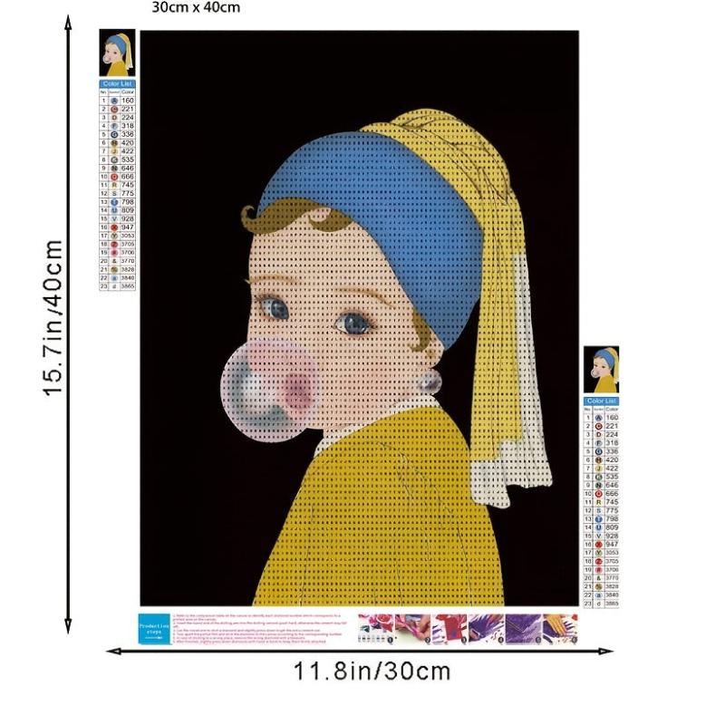 5D DIY Cartoon Comic Diamond Painting Set 29 97 39 88 Cm