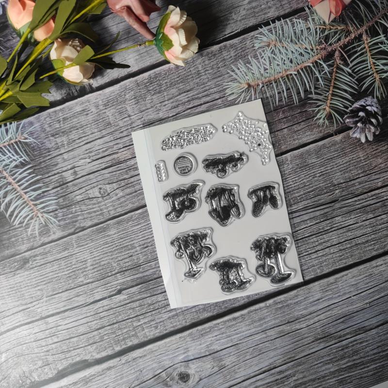 Plant Theme Stamp for DIY Hand Account Card Making