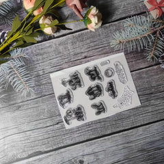 Plant Theme Stamp for DIY Hand Account Card Making