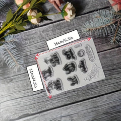 Plant Theme Stamp for DIY Hand Account Card Making