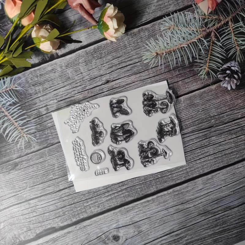 Plant Theme Stamp for DIY Hand Account Card Making