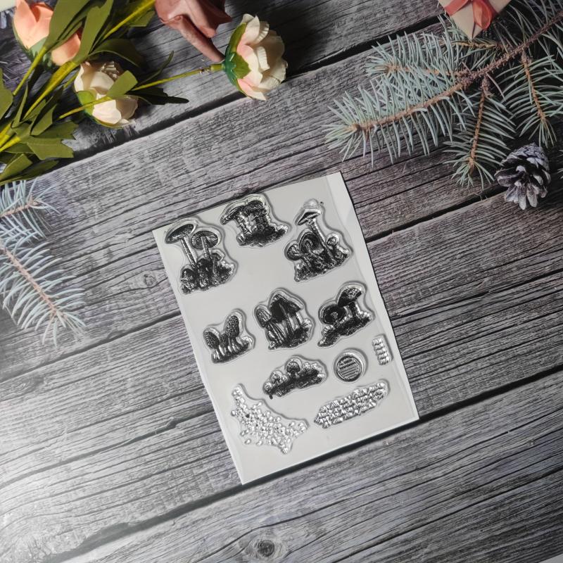 Plant Theme Stamp for DIY Hand Account Card Making
