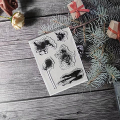 Plant Theme Stamp for DIY Hand Account Card Making