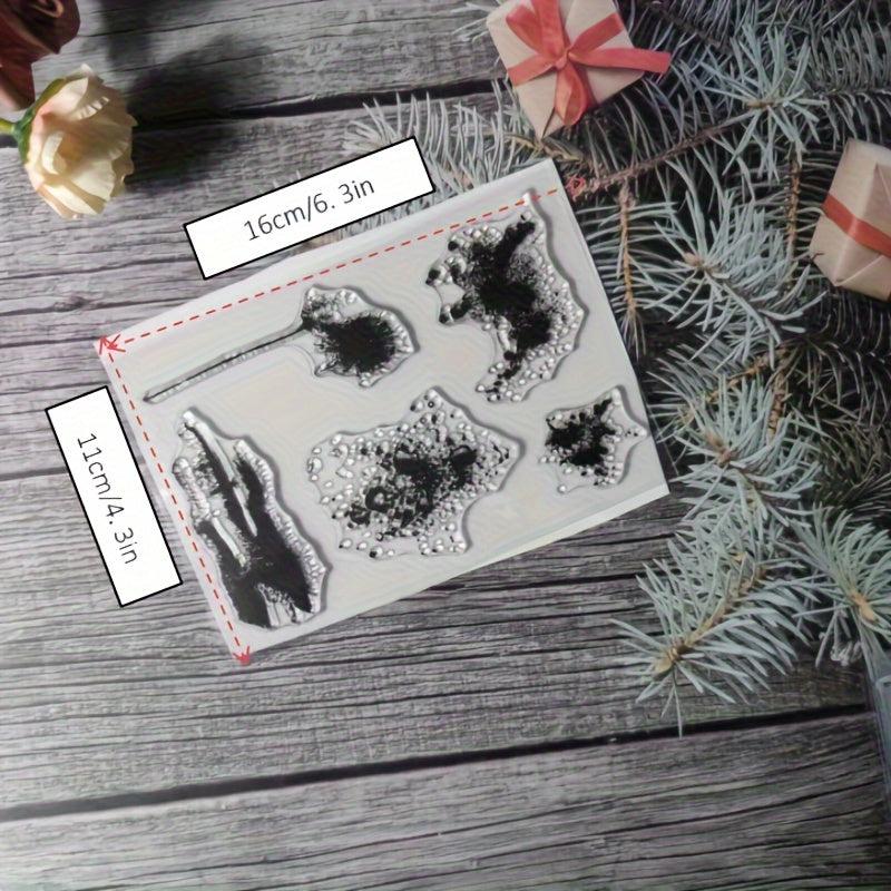 Plant Theme Stamp for DIY Hand Account Card Making