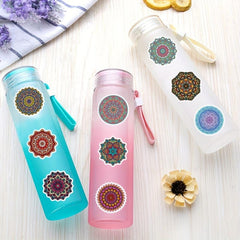 60pcs Circular Stripe Laptop Stickers Waterproof Vinyl Stickers