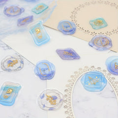 Bronzing Fire Paint Seal Stickers 3D Drop Glue Hand Account Decorative Envel