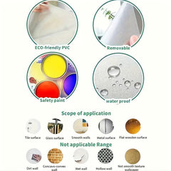 Funny Expression Button Toilet Lid Sticker Self-adhesive Wall Decoration