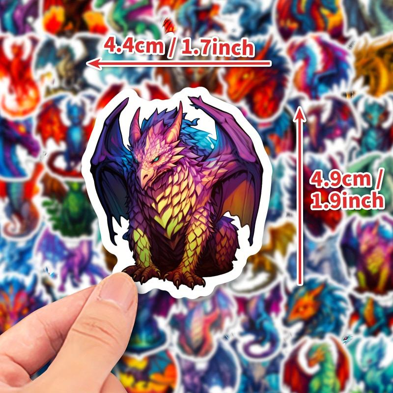 50pcs Waterproof Dragon Stickers Vinyl Laptop Graffiti Decals