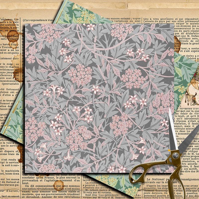 12pcs Large Paper Retro Journal for DIY Gift Women Adults