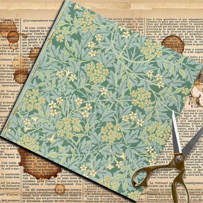 12pcs Large Paper Retro Journal for DIY Gift Women Adults