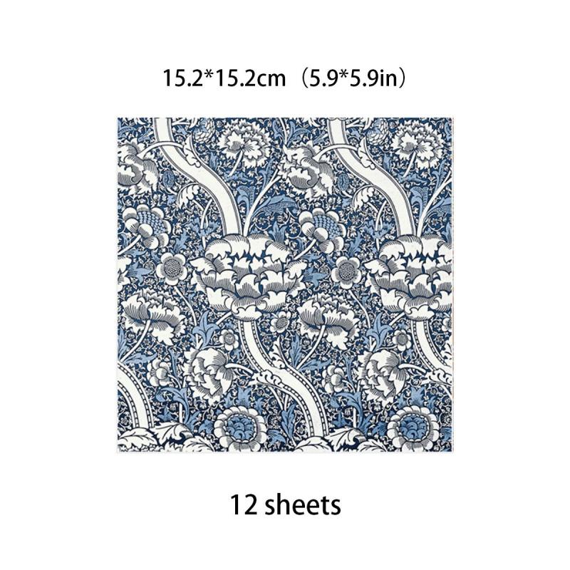 12pcs Large Paper Retro Journal for DIY Gift Women Adults