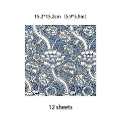 12pcs Large Paper Retro Journal for DIY Gift Women Adults