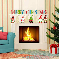 8pcs Christmas Dwarf Elf Hanging Decorations DIY Painting