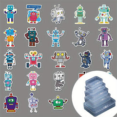 51pcs Robot Graffiti Stickers DIY Skateboard Water Cup Luggage Stickers