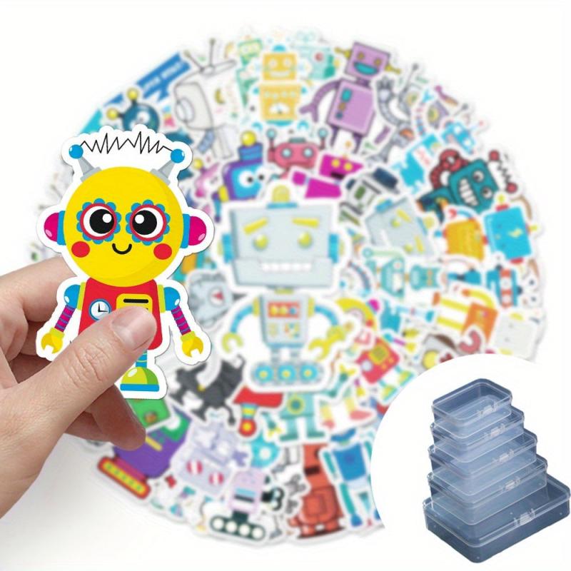 51pcs Robot Graffiti Stickers DIY Skateboard Water Cup Luggage Stickers