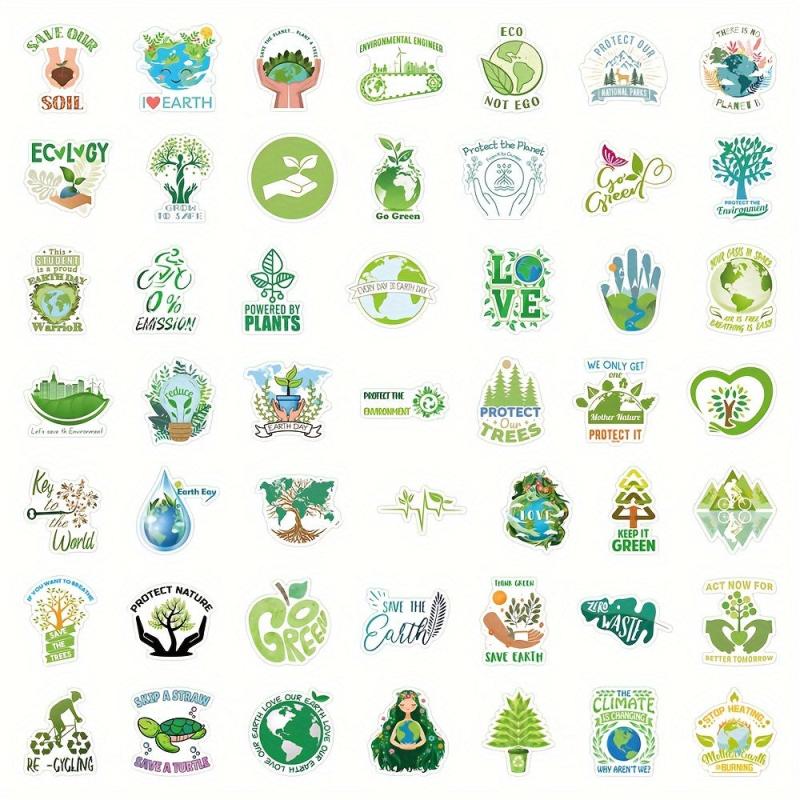50pcs Eco-Friendly Stickers for Water Bottles Laptop Car Phone Bicycle Guitar