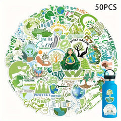 50pcs Eco-Friendly Stickers for Water Bottles Laptop Car Phone Bicycle Guitar