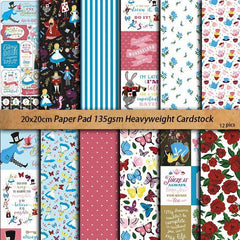 10 Sheets Large Size Alice Paper for Journal Decoration DIY Crafts