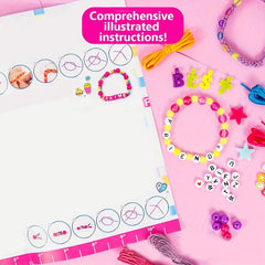 1100pcs Beads Bracelet Making Kit Girls' Lovely Bracelet Necklace DIY Craft