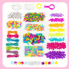1100pcs Beads Bracelet Making Kit Girls' Lovely Bracelet Necklace DIY Craft