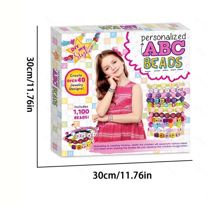 1100pcs Beads Bracelet Making Kit Girls' Lovely Bracelet Necklace DIY Craft