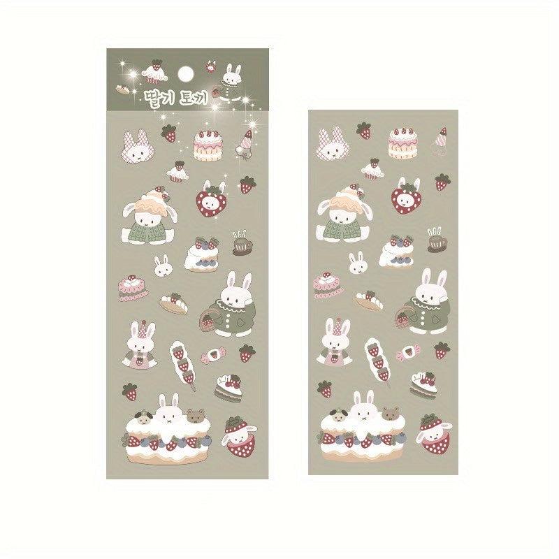 Laser Love Bean Decoration DIY Sticker Kawaii