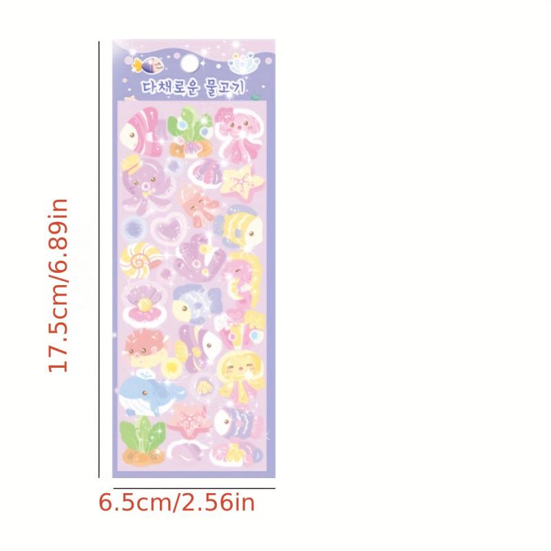 Laser Love Bean Decoration DIY Sticker Kawaii